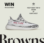 Win a Pair of Adidas Yeezy Boost 350 V2 "Zebra" Sneakers from Brownsfashion.com