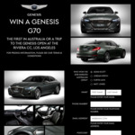 Win a Hyundai Genesis G70 Worth $75,000 or a Golfing Holiday Worth $15,000 from Seven Network