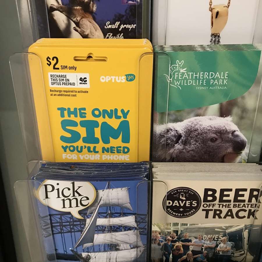 Optus $2 Sim Card Free at Great Southern Hotel (Sydney) - OzBargain