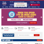 Collect 1,000 Flybuys BONUS POINTS When You Spend $99 Online Using Click and Collect @ First Choice Liquor