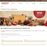 Win 1 of 3 Valentine's Day Chocolate Hampers Worth $100 from Haigh’s