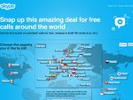 Free unlimited calls around the world for the first month - Skype