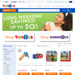 Up to 50% off Selected Items @ Toys R Us