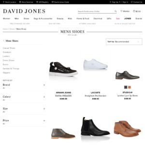 david jones mens footwear
