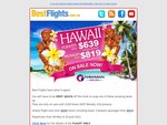 [SOLD OUT] Hawaiian Airlines - Hawaii Flights from $639, 4Nt Packages from $819 May-Jun