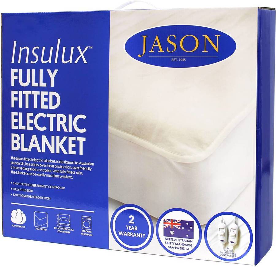 Jason Fitted Electric Blanket Queen Size 24 50 Normally 49 In Store   390262x 