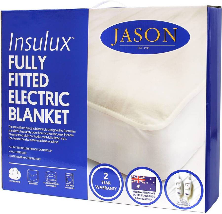 Jason Fitted Electric Blanket Queen Size $24.50 (Normally $49) In-Store