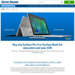 Microsoft Surface Book 2 i5/8GB/128GB $1348.20 (Was $1799) + shipping or free CC @ Harvey Norman (With Education Discount)