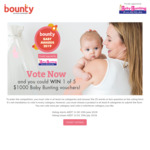 Win 1 of 5 $1,000 Baby Bunting Gift Cards from Bauer Media