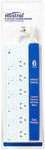 Mistral 6 Outlet Surge Protected Individual Switch Powerboard $16 @ The Reject Shop
