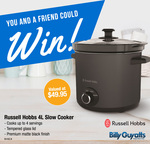 Win 1 of 2 Russell Hobbs 4L Slow Cookers Worth $49.95 from Billy Guyatts