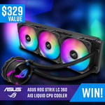 Win an ASUS ROG Strix LC 360 AIO ARGB Cooler Worth $329 from PC Case Gear