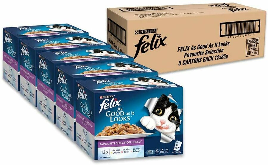 Selected Felix Cat Food 60x 85g $42.50 / $38.25 with S&S Delivered
