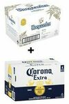 Hoegaarden 24P & Corona Extra 24P Beer Bundle $98.16 Including Free Shipping @ Carlton & United Breweries, eBay