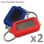 ClearanceOfTheDay - 2x 3 LED Solar Power FlashLight KeyChain - $3.99 - FREE Shipping