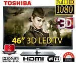 Toshiba Regza 46WL800A 46in Full HD 3D LED TV $999 Plus Shipping