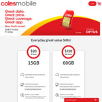 coles prepaid sim,was $150,now $120 for 120gb,365 day plan
