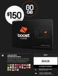 Boost Mobile $150 Recharge Voucher (Digital) with 80GB Data + 12mo Expiry - $150 @ AudiTech