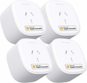 4 Packs meross Smart Plug Works with HomeKit Siri Amazon Alexa