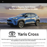 Win a Toyota Yaris Cross for The Weekend Plus $2,000 from ARN