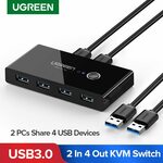 UGREEN USB 3.0 Sharing Switch US$22.49 (~A$29.64) | USB 2.0 US$14.98 (~A$19.78) Delivered @ UGREEN Global Store AliExpress