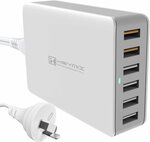 HEYMIX 60W 6 Port USB Changing Station w 2 QC3.0 + 4 IC Charge Port $29.99 Delivered @ AUSELECT Amazon AU