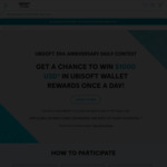 Win $1500 in Ubisoft Wallet Rewards Once a Day from Ubisoft