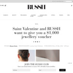 Win a $1,000 Saint Valentine Jewellery Voucher from Russh