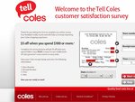 $5 Voucher When You Spend $100 or More at COLES (Every Month - Few Mins Survey Required)