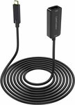 USB C Extension Cable 16.4ft/5m $29.06 + Delivery ($0 with Prime/ $39 Spend) @ CableCreation Amazon AU