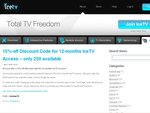 Ice TV 15% off 1 Year Subscription ($84.15) for First 250 People