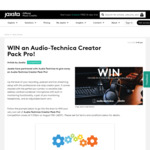 Win an Audio Technica Side-Address Cardioid Condenser Microphone, Monitoring Headphones and Adjustable Boom Arm from Jaxsta