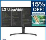 LG 35WN75C UltraWide QHD FreeSync 35" Curved Monitor LED LCD USB-C $549.95 ($537.01 eBay Plus) Delivered @ Futu Online eBay