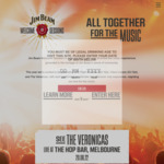 Win 1 of 75 Double Passes to See The Veronicas Perform in Melbourne worth $1,200 from Jim Beam Suntory [No Travel]