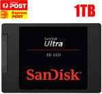 SanDisk SSD Ultra 3D 1TB Internal Solid State Drive 2.5" SATA III 560MB/s $64.99