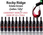 12 x Rocky Ridge Cabernet Merlot 2003 For only $39.95 Thats only $3.40 a bottle OMG!!