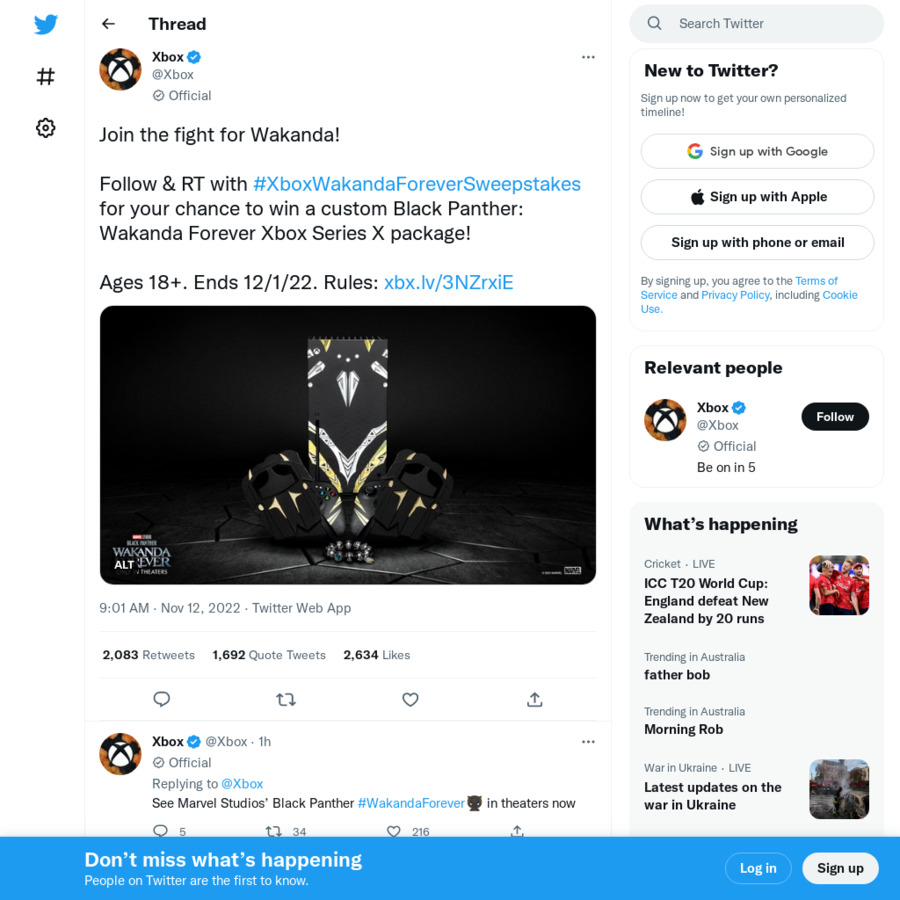 Win a Custom Black Panther: Wakanda Forever Xbox Series X Package from ...