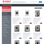[Seconds] ASKO Appliances: e.g. 8kg Washing Machine from $1199, 8kg Dryer from $1199, $0 Metro Delivery @ ASKO Online Outlet