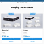 Buy 2x Mattresses, Save $200 (e.g. 2x Queen Mattresses for $3098) Delivered @ Sleeping Duck