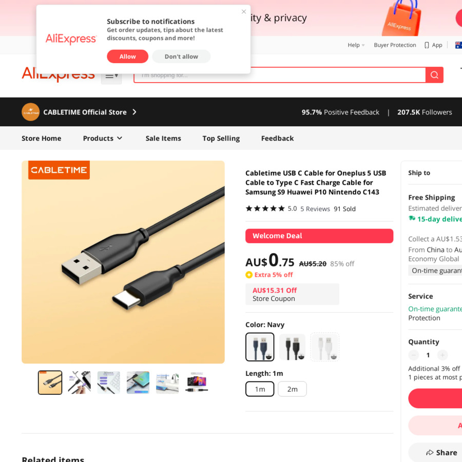 cabletime-usb-c-1-0m-cable-a-1-22-shipped-cabletime-official-store
