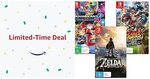 [Prime, Switch] BOTW, Super Smash Bros $54.95ea, Mario Kart 8, Odyssey, Animal Crossing $49.95ea Delivered & More @ Amazon AU