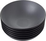 [Prime] Melamine 6 Piece 21cm Serving Bowl Set, Grey/Black by Coucou $11.19 + Delivery ($0 with Prime/ $59 Spend) @ Amazon AU