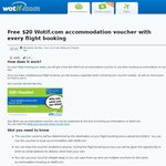 Wotif.com $20 Accommodation Voucher with Every Flight Booking