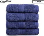 Onkaparinga Ultimate Plush Hand Towel 4-Pack - Midnight $6 + Delivery ($0 with OnePass) @ Catch