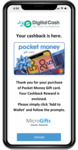 Bonus $8 Pocket Money eGift Card with $50 Pocket Money eGift Card from Giftz ($5.95 Fee Applies, 1000 Available) @ Microgifts