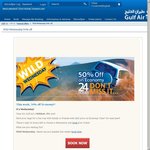 50% off Economy Flights @ Gulfair.com for 24 hours