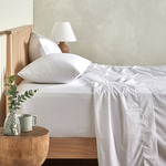 Egyptian Cotton Sateen Sheet Set King Blue $39.95, Silver $49.90 + Delivery @ Temple and Webster