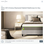 Win 1 of 2 Emma Diamond Hybrid Mattresses Worth up to $1,121 Each from Making Home + Emma