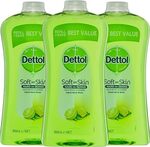 [Prime] Dettol Anti-Bacterial Hand Wash Refresh Refill Disinfecting, 950ml X 3 for $13.87 ($12.48 S&S) Delivered @ Amazon AU
