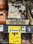 60% off Table of Plenty Mini Rice Cakes Chocolate 60g $1.80 Donna Hay Gluten-Free Plain Flour 500g $3.40 ($6.80/kg) @ Woolworths